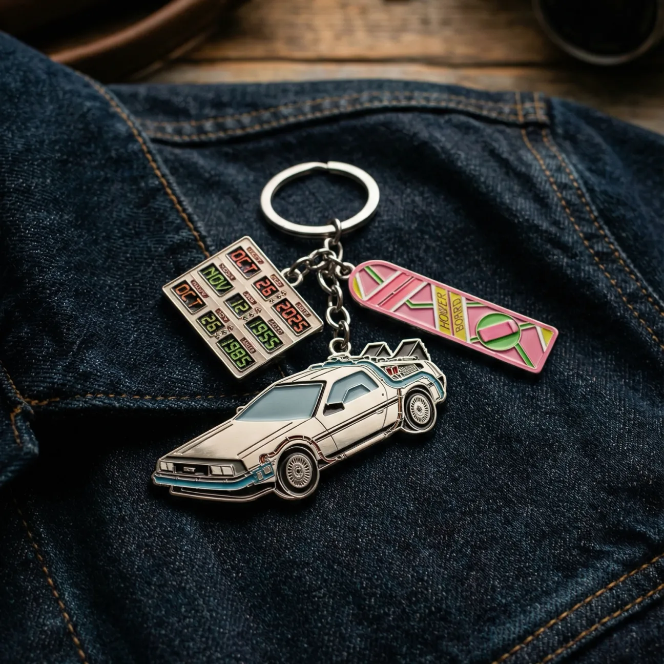 Back to the Future 40th Anniversary Keychain