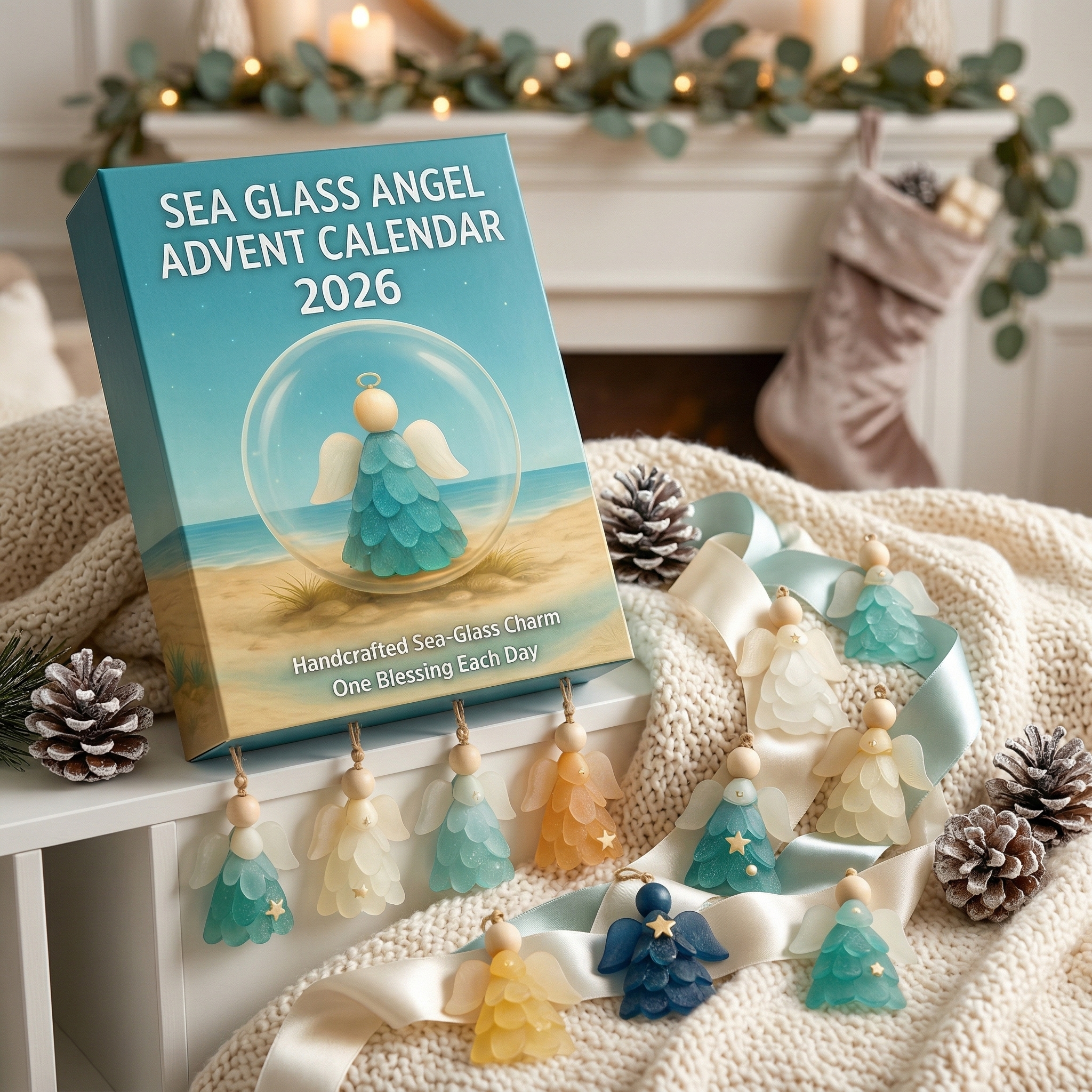 2026 Sea Glass Angel Advent Calendar – Handcrafted Daily Blessings
