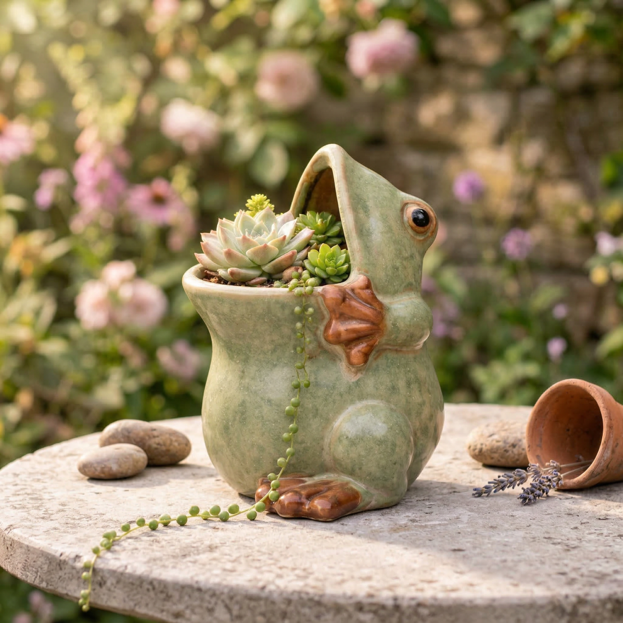 Cute Frog Planter