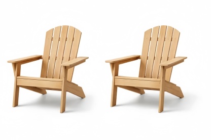 Set di 2 sedie Adirondack in legno massello
