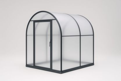 Serre de jardin en aluminium avec panneaux en polycarbonate 200 x 150 x 210 cm