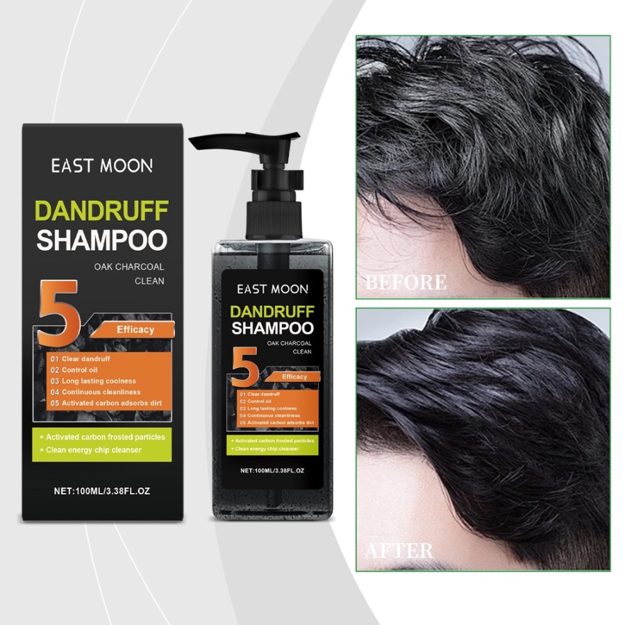 East Moon Men’s Anti-Dandruff Shampoo – Oak Charcoal Deep Cleansing & Oil Control-EasyMall