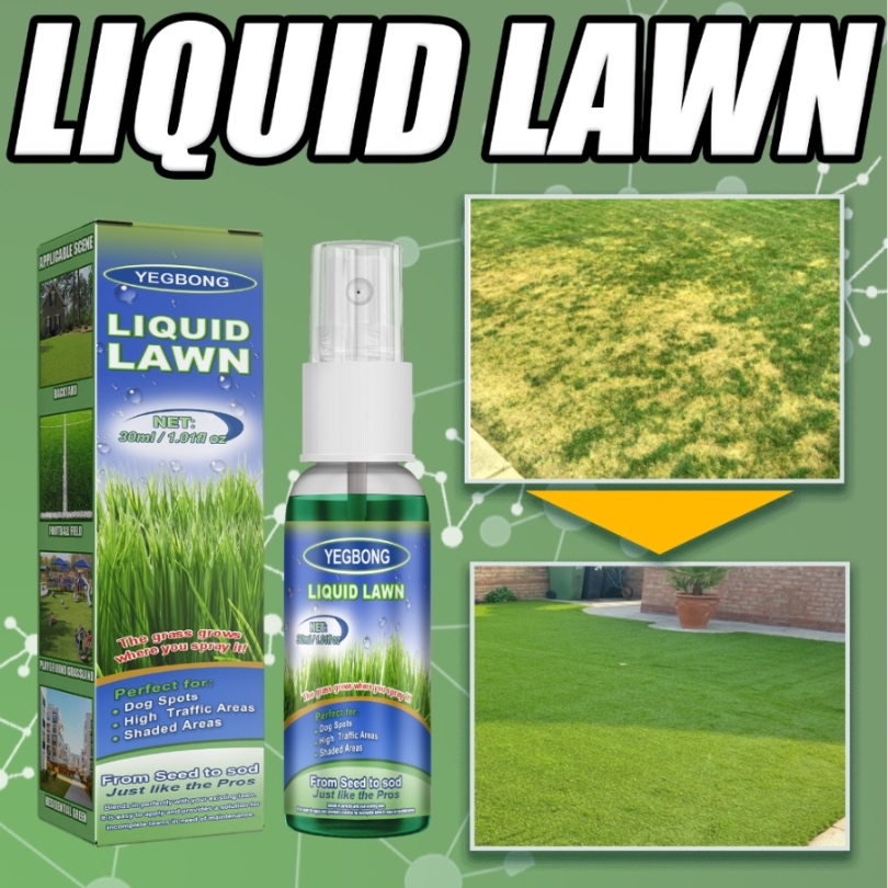Yegbong Green Lawn Spray – Concentrated Nutrient Solution for Backyard, Outdoor Fields & Football Turf