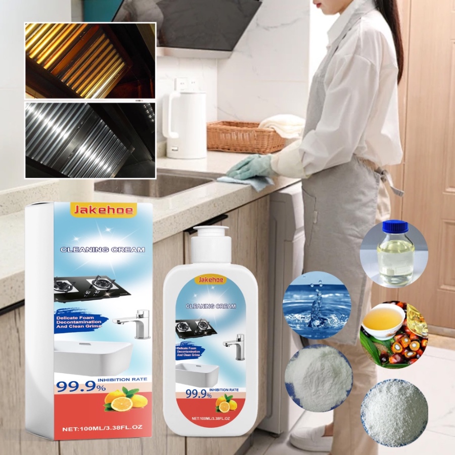 Jakehoe Multi-Surface Cleaning Cream – Powerful Degreaser for Kitchen & Sink Stains