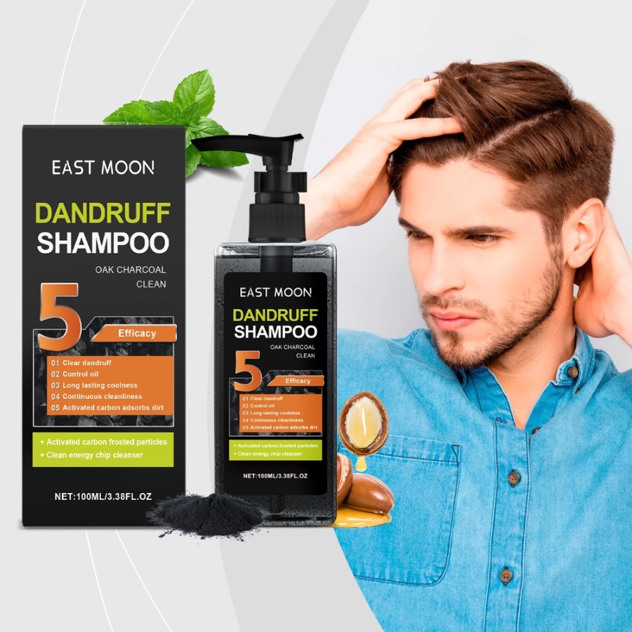 East Moon Men’s Anti-Dandruff Shampoo – Oak Charcoal Deep Cleansing & Oil Control-EasyMall