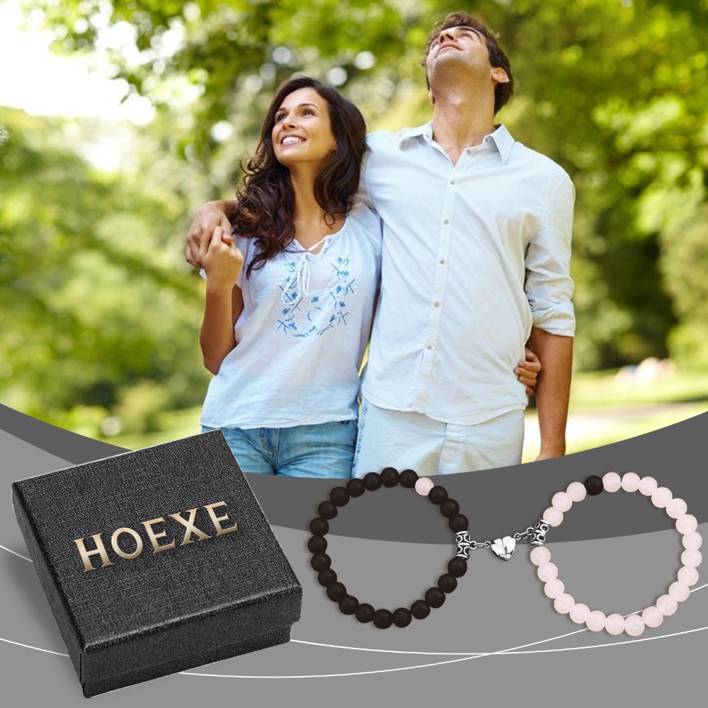 HOEXE Couple Link Bracelets – Durable & Comfortable Matching Wrist Accessories