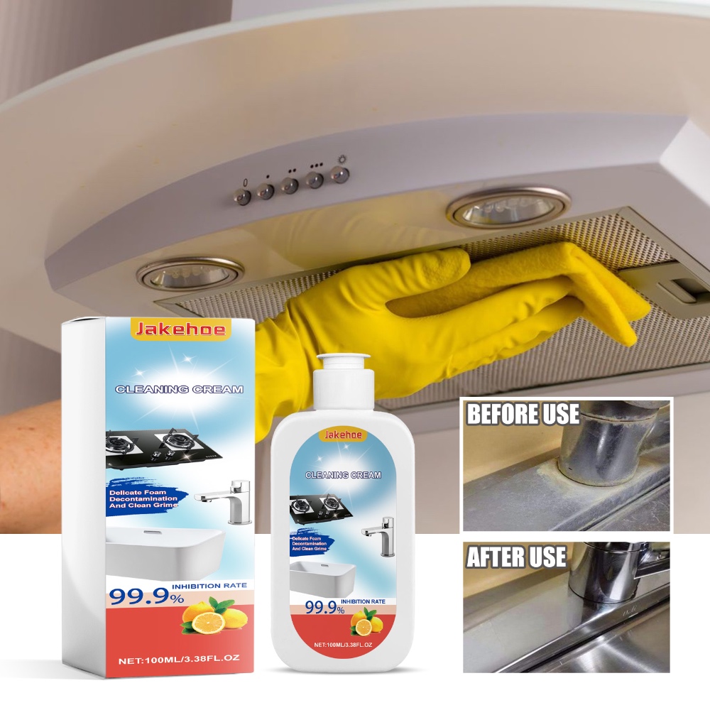 Jakehoe Multi-Surface Cleaning Cream – Powerful Degreaser for Kitchen & Sink Stains