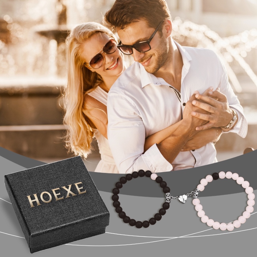 HOEXE Couple Link Bracelets – Durable & Comfortable Matching Wrist Accessories