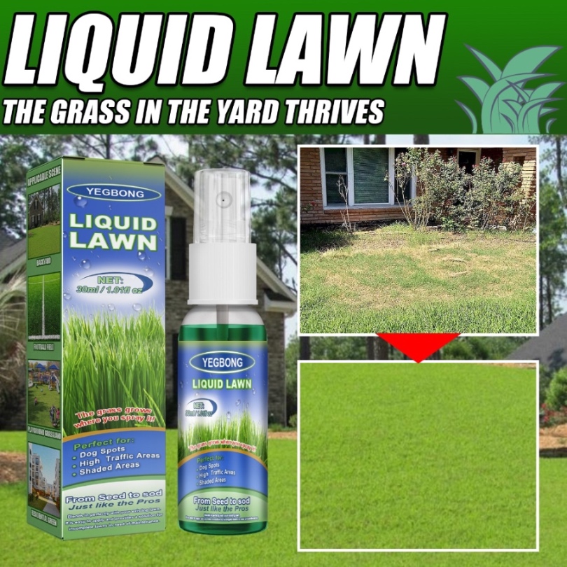 Yegbong Green Lawn Spray – Concentrated Nutrient Solution for Backyard, Outdoor Fields & Football Turf