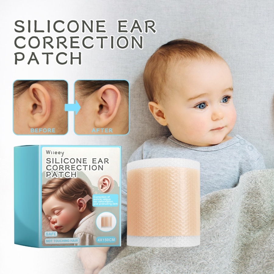 Wiieey Silicone Ear Corrector Pads – Gentle, Waterproof & Breathable for Children’s Prominent Ears