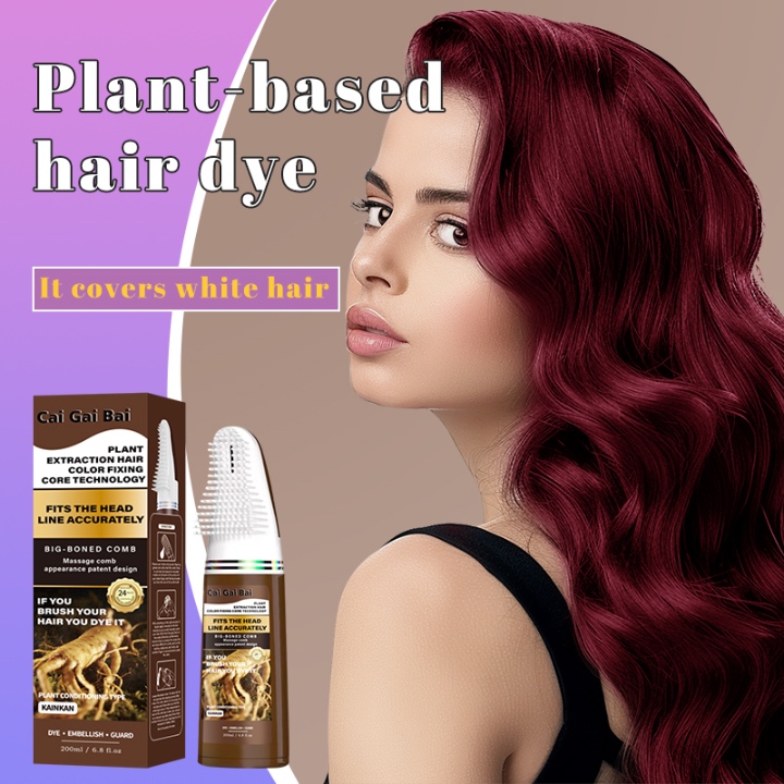 White Cap Hair Dye Cream – Wine Red-EasyMall