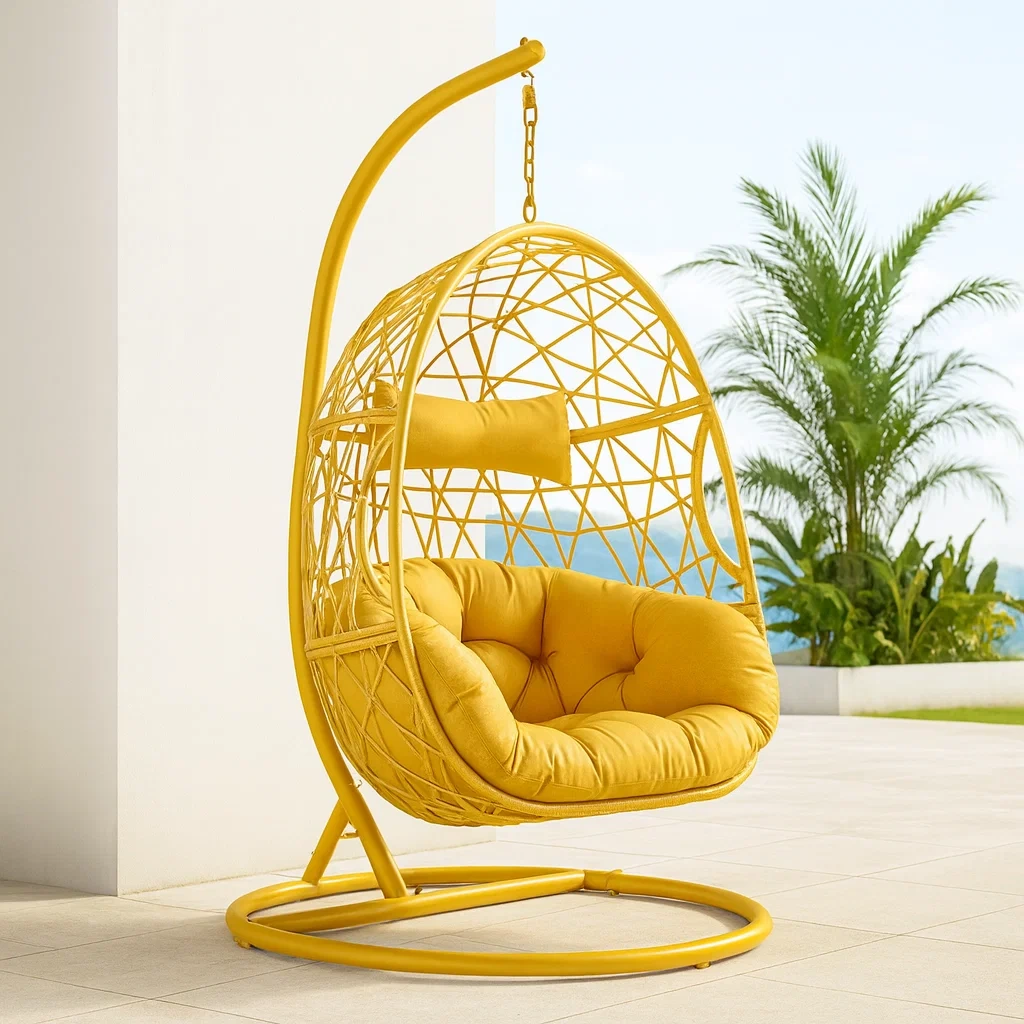 Meuble et structure d'extérieur,Fauteuil suspendu en forme d'œuf - FURNIARENA