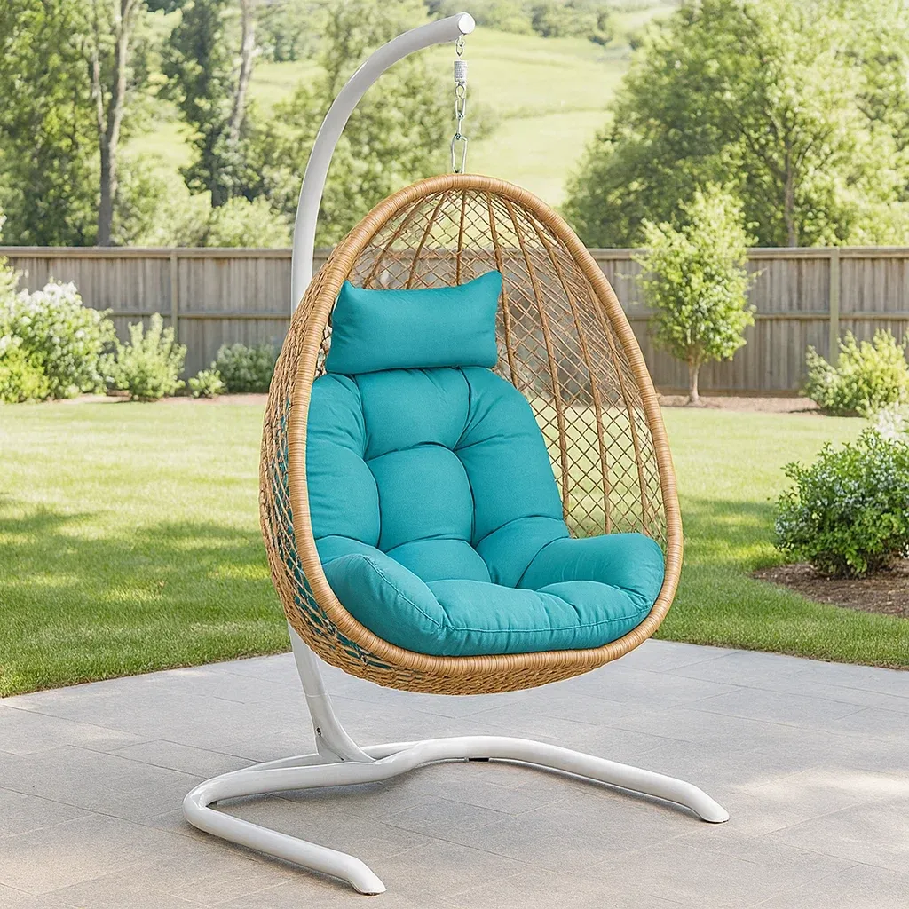 Meuble et structure d'extérieur,Fauteuil suspendu en forme d'œuf - FURNIARENA