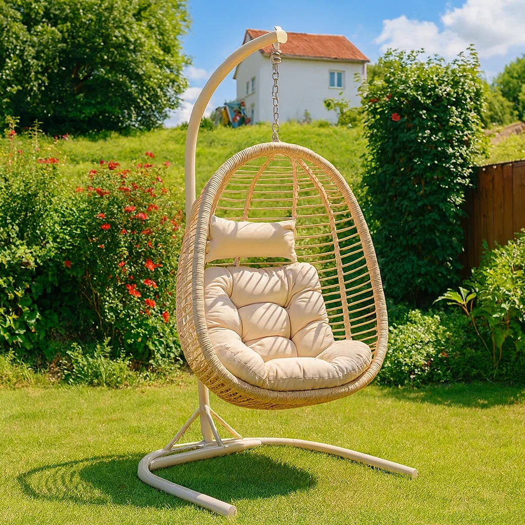 Meuble et structure d'extérieur,Fauteuil suspendu en forme d'œuf - FURNIARENA