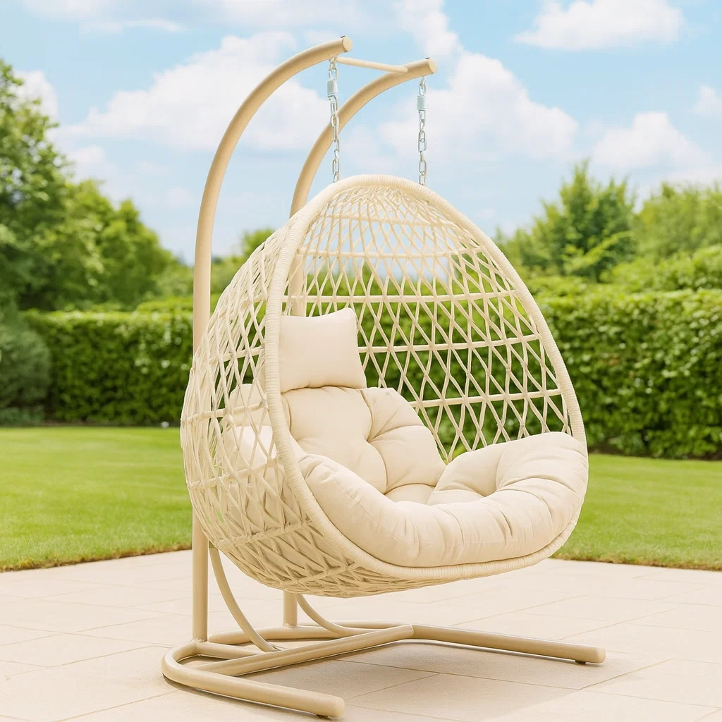 Meuble et structure d'extérieur,Fauteuil suspendu en forme d'œuf - FURNIARENA