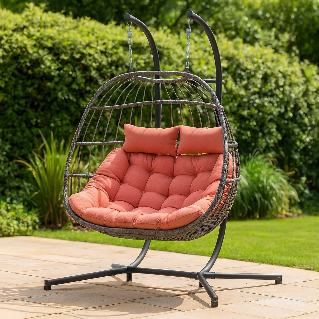 Meuble et structure d'extérieur,Fauteuil suspendu en forme d'œuf - FURNIARENA