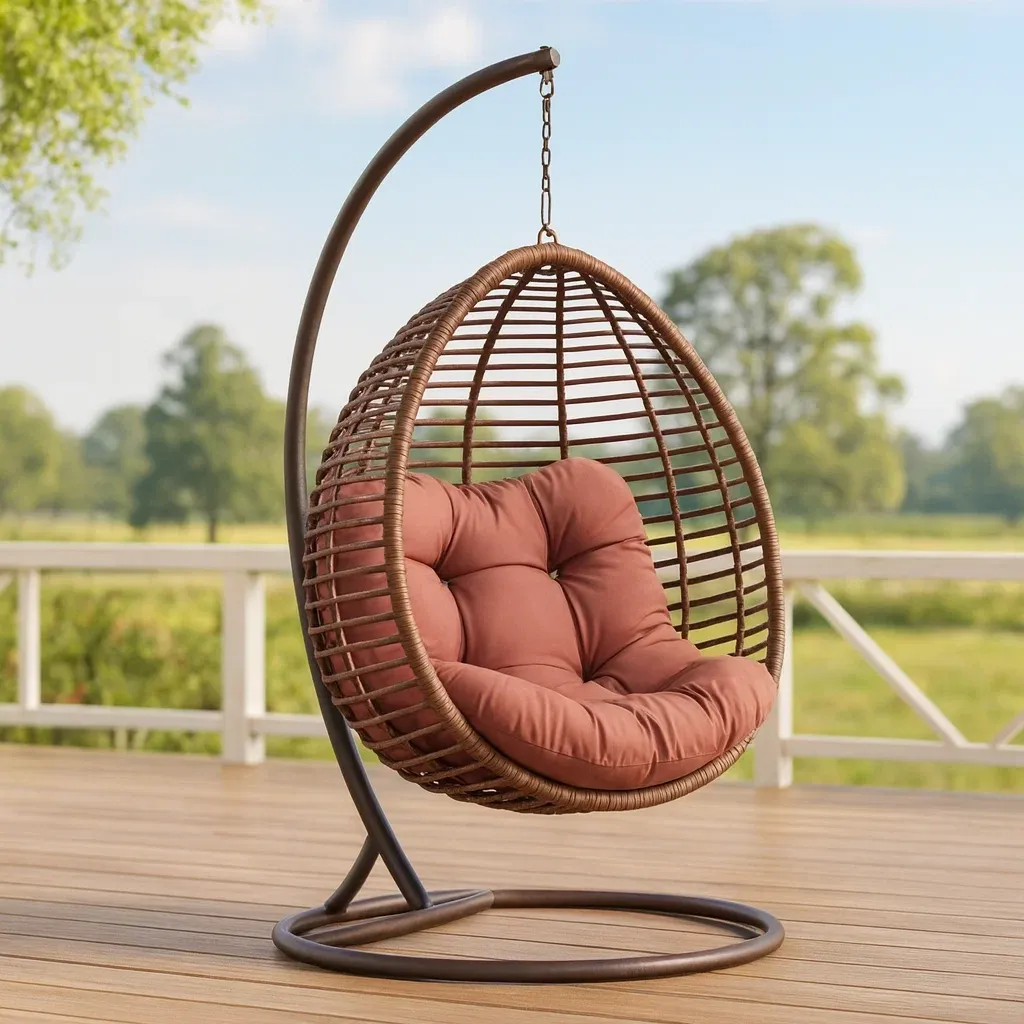 Meuble et structure d'extérieur,Fauteuil suspendu en forme d'œuf - FURNIARENA