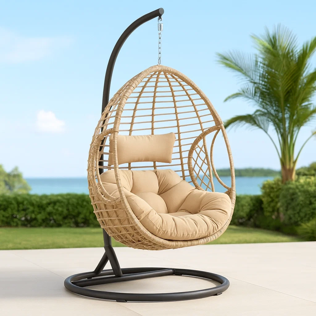 Meuble et structure d'extérieur,Fauteuil suspendu en forme d'œuf - FURNIARENA