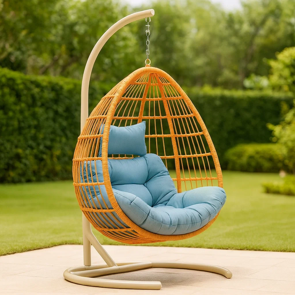 Meuble et structure d'extérieur,Fauteuil suspendu en forme d'œuf - FURNIARENA