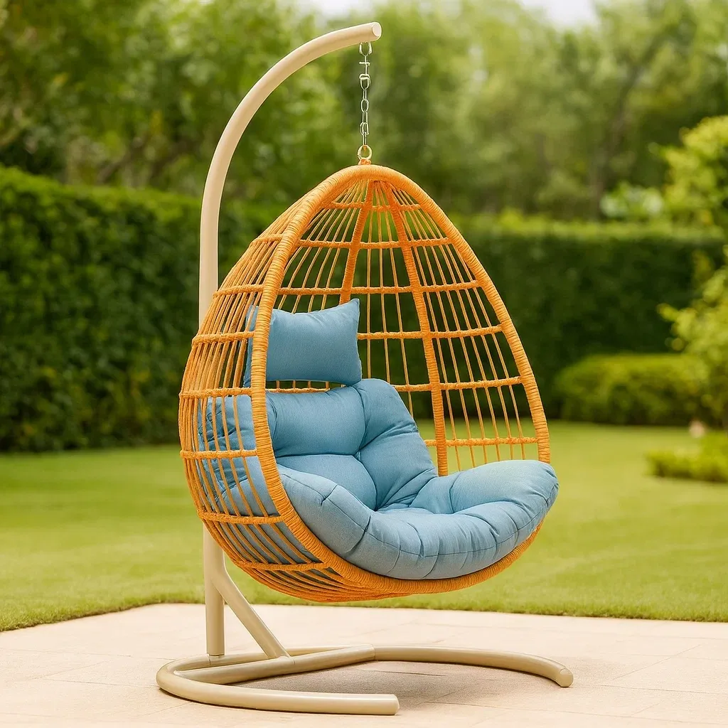 Meuble et structure d'extérieur,Fauteuil suspendu en forme d'œuf - FURNIARENA