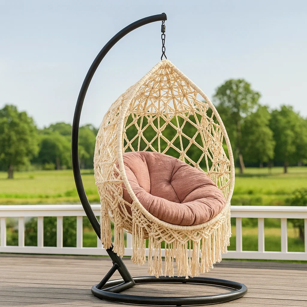 Meuble et structure d'extérieur,Fauteuil suspendu en forme d'œuf - FURNIARENA