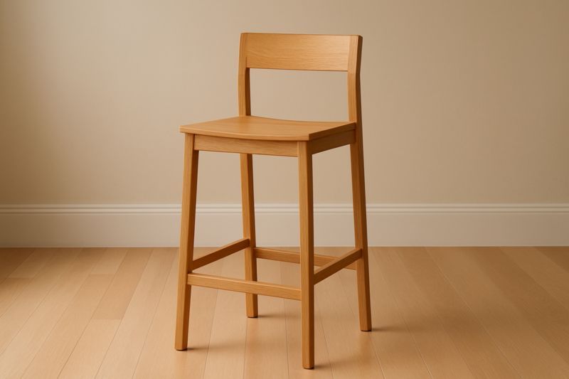 Chaise de Bar en Bois Clair