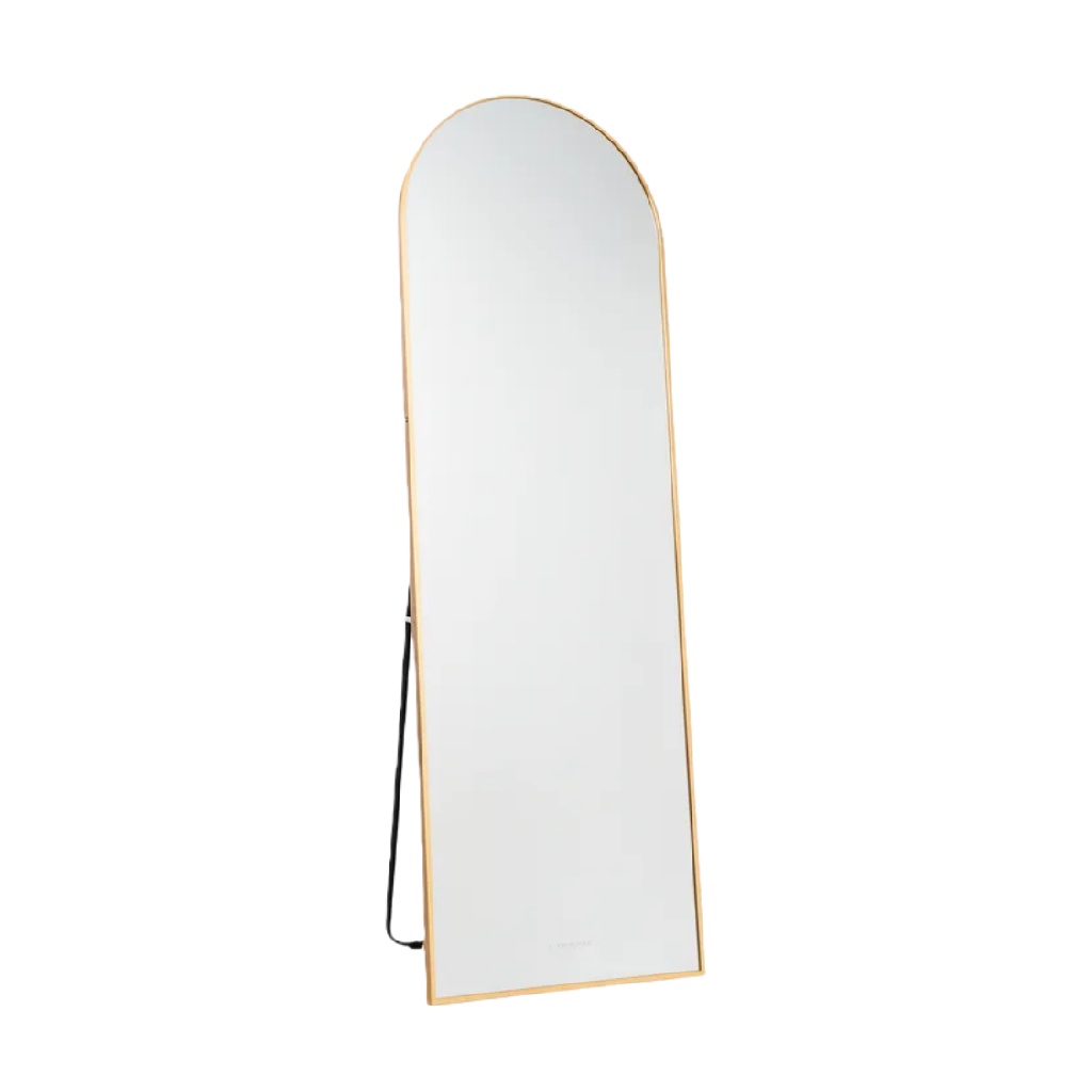 Espejo de Cuerpo Entero con Marco Dorado y Base-patriciascott.shop