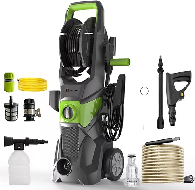 Hidrolavadora Eléctrica, 3100 PSI, Motor 7640, Versátil para Automóviles y Patios, Uso Residencial y Comercial