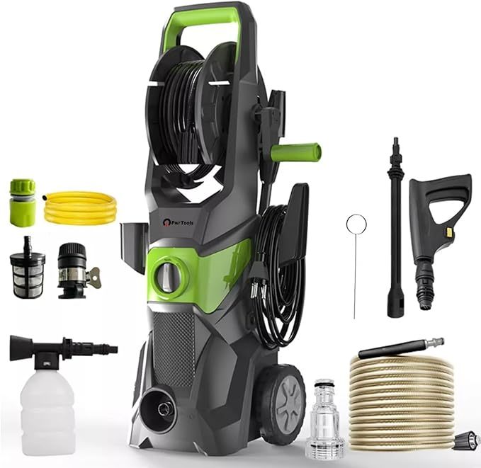 Hidrolavadora Eléctrica, 3100 PSI, Motor 7640, Versátil para Automóviles y Patios, Uso Residencial y Comercial