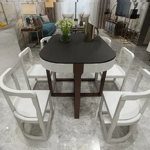 Mesa de comedor organizadora de madera maciza, mesa de comedor de diseño antiguo nórdico, estética para bodas, gran entrada, mesas de comedor, muebles