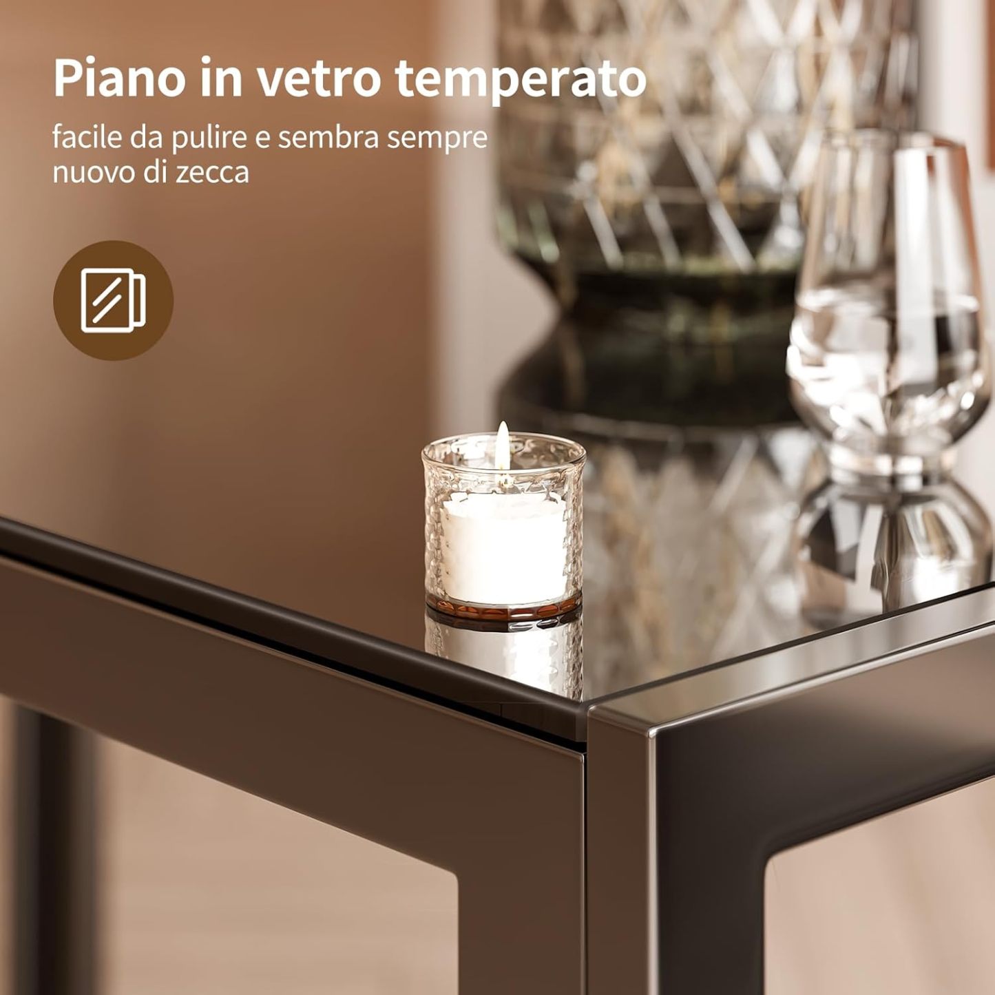 Juego de mesa de comedor para 6 personas, juego de 7 piezas de vidrio templado y sillas modernas para el hogar, la cocina, la sala de estar y el comedor.