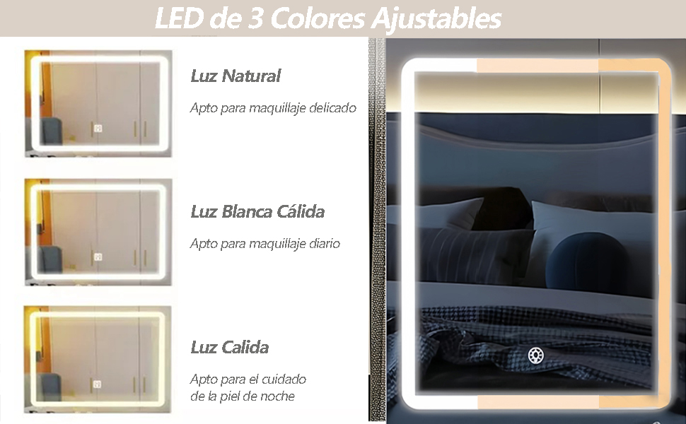  Tocador con Luz LED