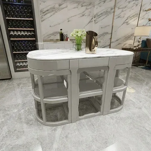 Mesa de comedor organizadora de madera maciza, mesa de comedor de diseño antiguo nórdico, estética para bodas, gran entrada, mesas de comedor, muebles