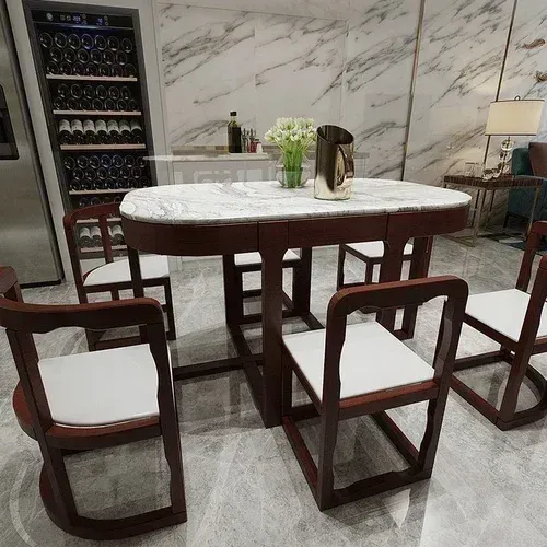 Wood Solid Organizer Dining TableNordic Antique Design Dining Table Wedding Aesthetic Big Entryway Mesas De Comedor Furniture