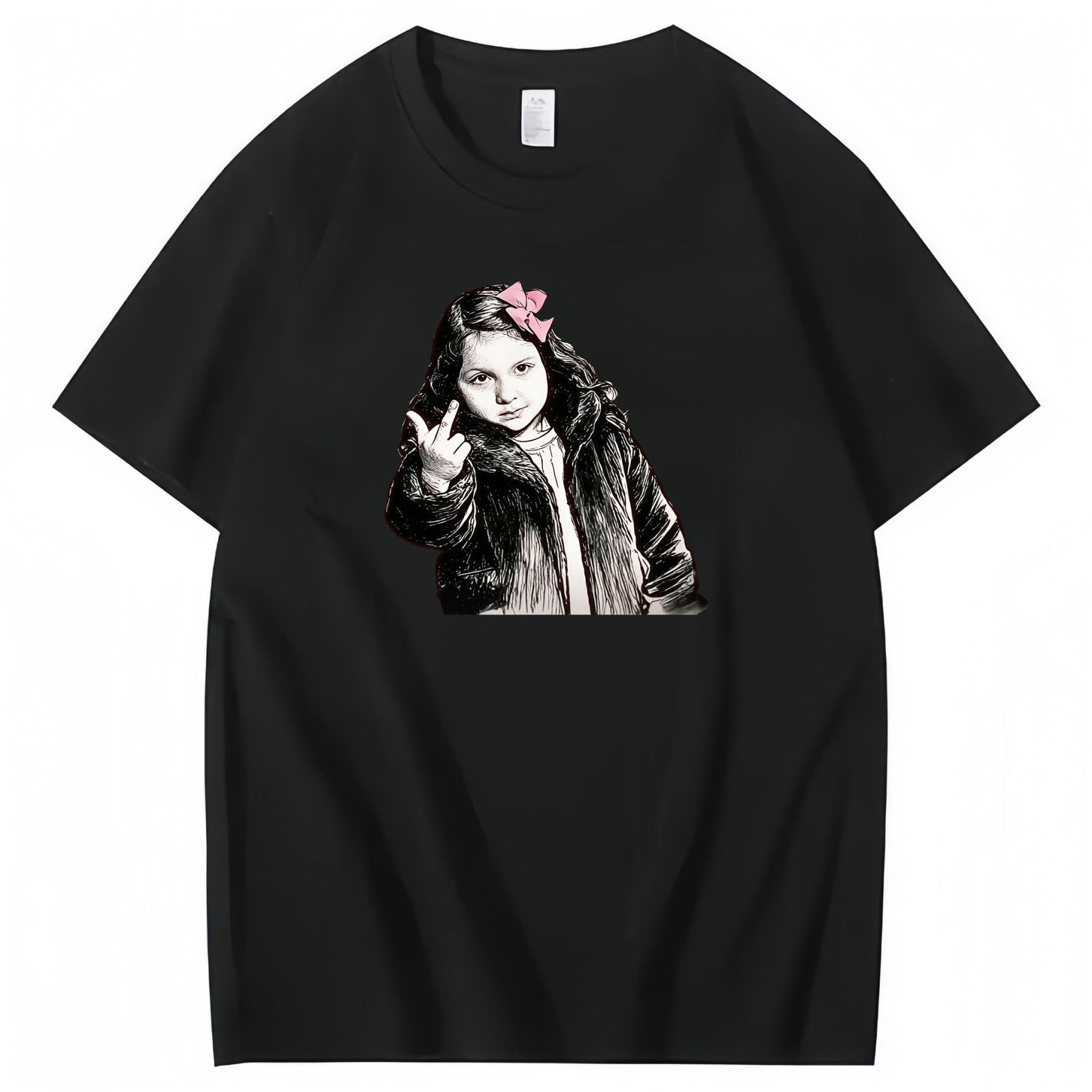 Patiency On Empty 100% Cotton T-Shirt Classic Black Short Sleeve T-Shi