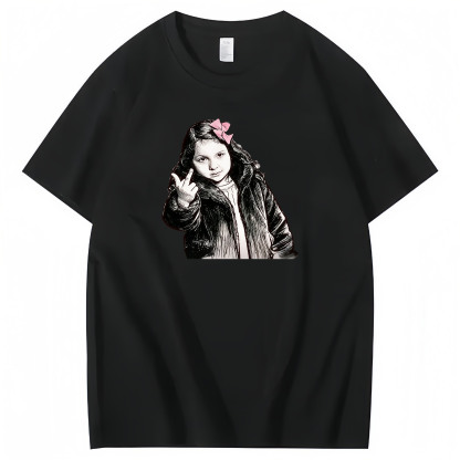 Don't spoil the little girl 100% Cotton T-Shirt Classic Black Short Sleeve T-Shirt