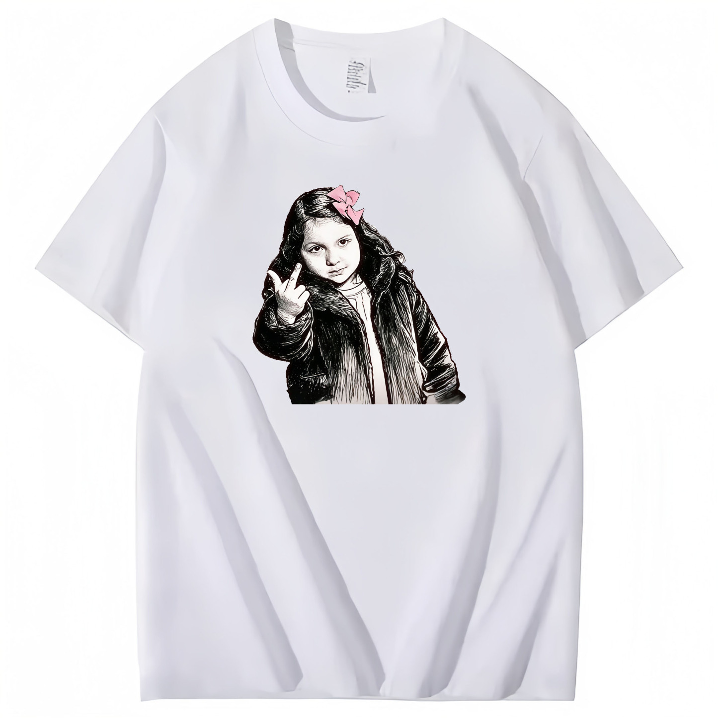 Don't spoil the little girl 100% Cotton T-Shirt Classic Black Short Sleeve T-Shirt