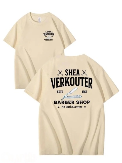 SHEA VERKOUTER BARBER SHOP 100% Cotton T-Shirt