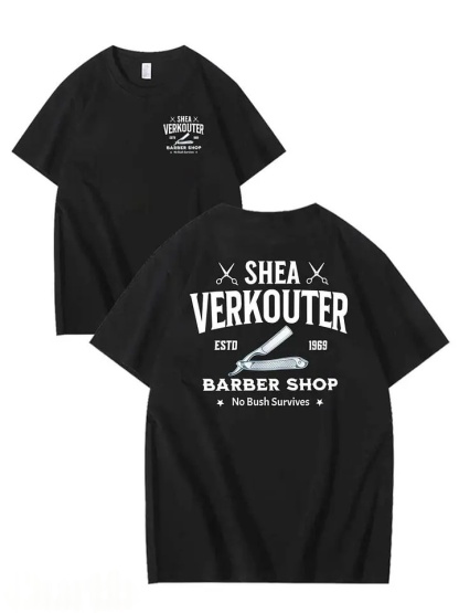 SHEA VERKOUTER BARBER SHOP 100% Cotton T-Shirt