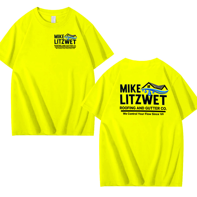 Mike Litzwet Funny Pattern 100% Cotton T-Shirt