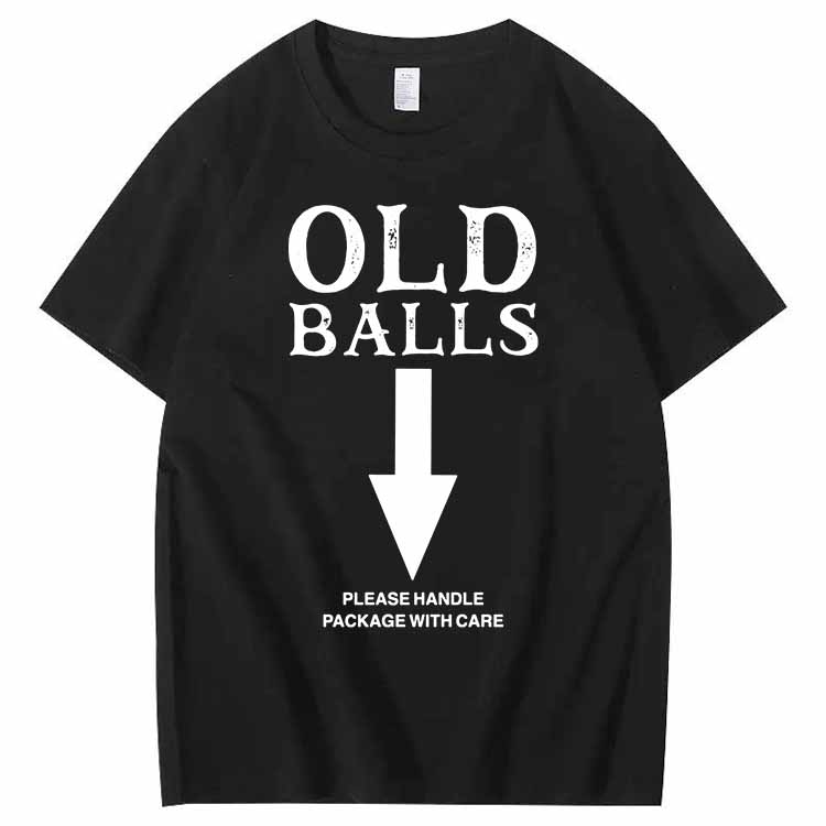 Old Balls Club Pattern 100% Cotton T-Shirt