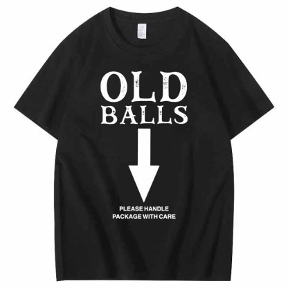 Old Balls Club Pattern 100% Cotton T-Shirt