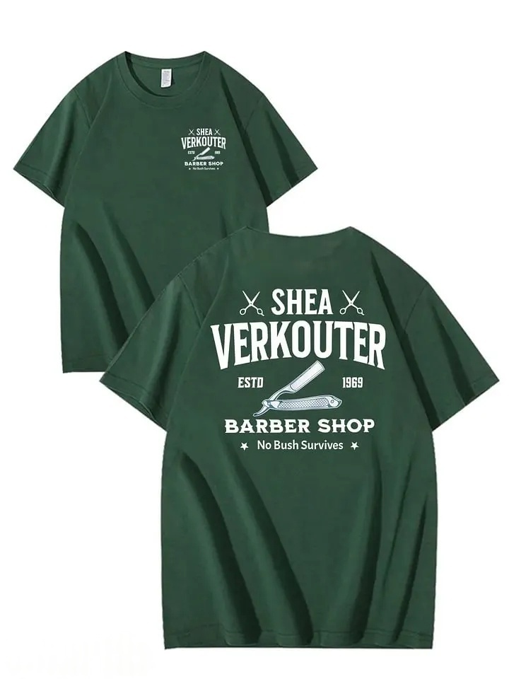 SHEA VERKOUTER BARBER SHOP 100% Cotton T-Shirt