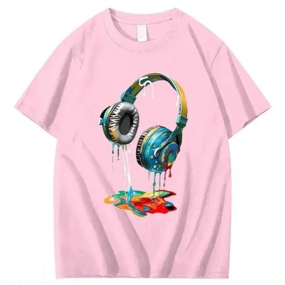 Vintage Headphones 100% Cotton T-Shirt