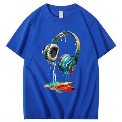 Vintage Headphones 100% Cotton T-Shirt