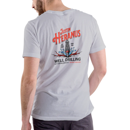 Justin Heranus Well Drilling funny name  T-Shirt