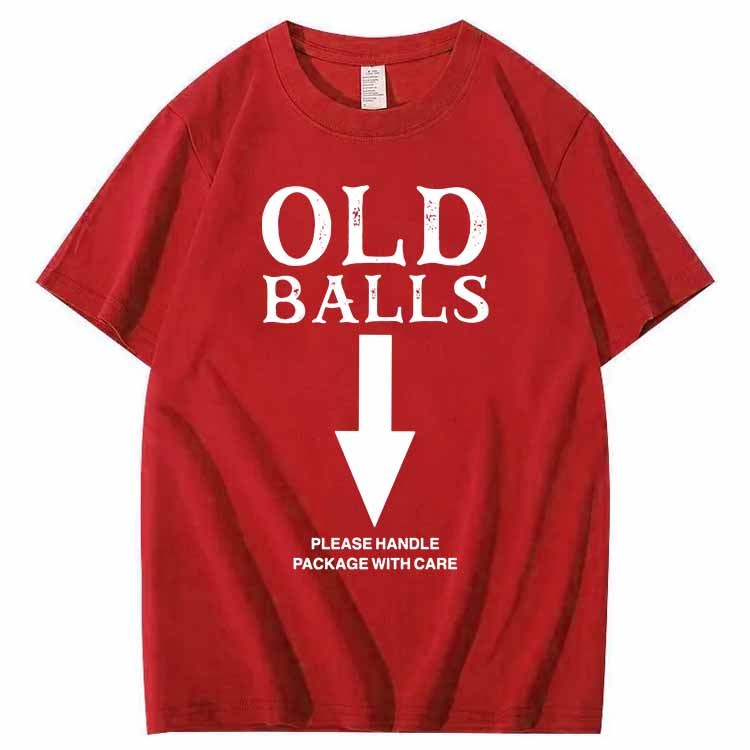 Old Balls Club Pattern 100% Cotton T-Shirt
