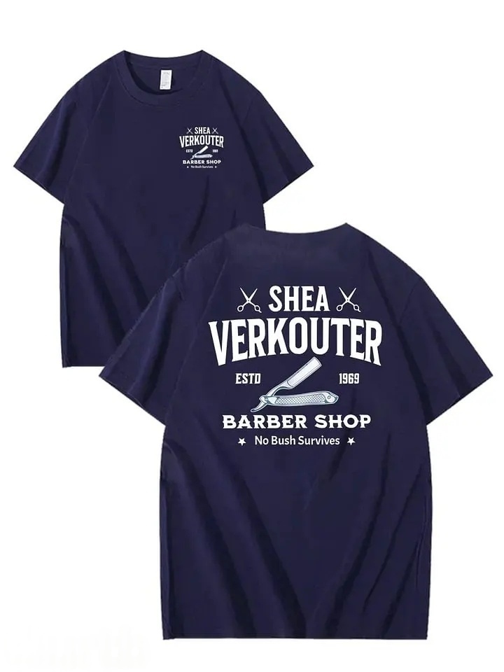 SHEA VERKOUTER BARBER SHOP 100% Cotton T-Shirt
