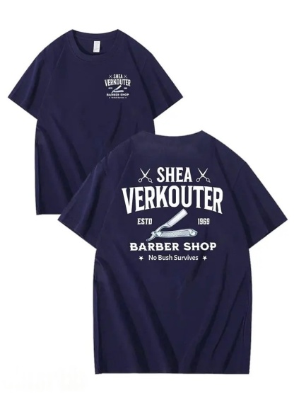 SHEA VERKOUTER BARBER SHOP 100% Cotton T-Shirt
