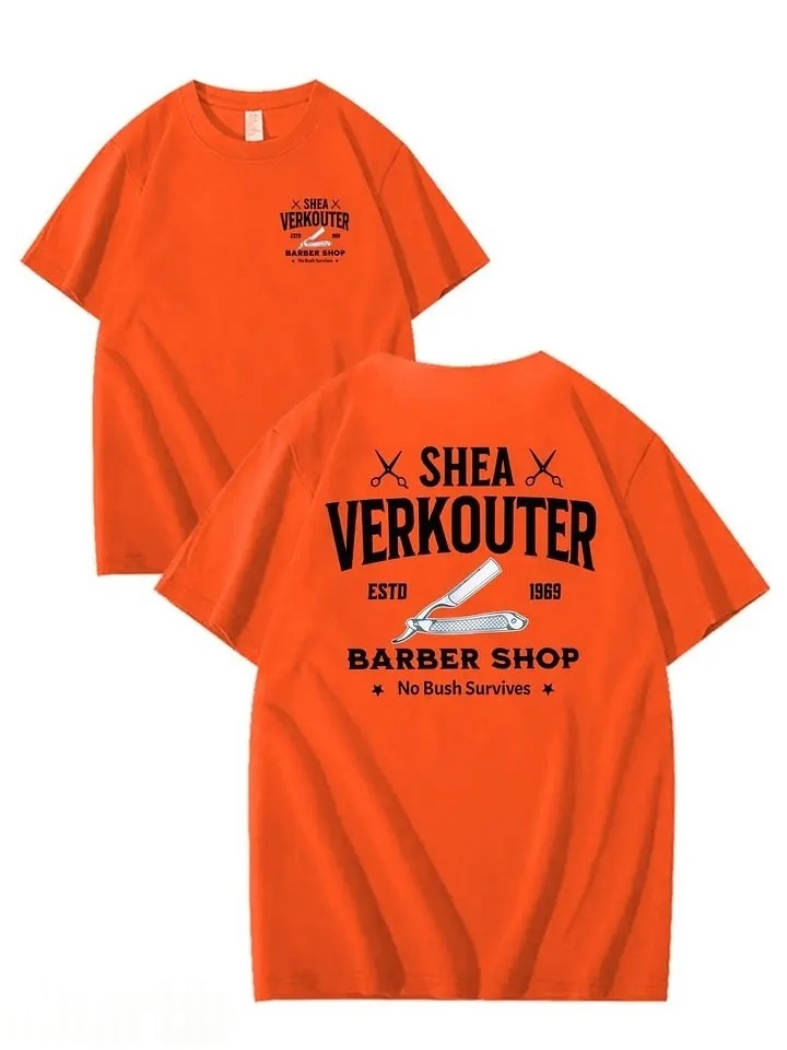 SHEA VERKOUTER BARBER SHOP 100% Cotton T-Shirt